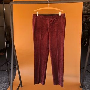 Burgundy Velvet Pants
